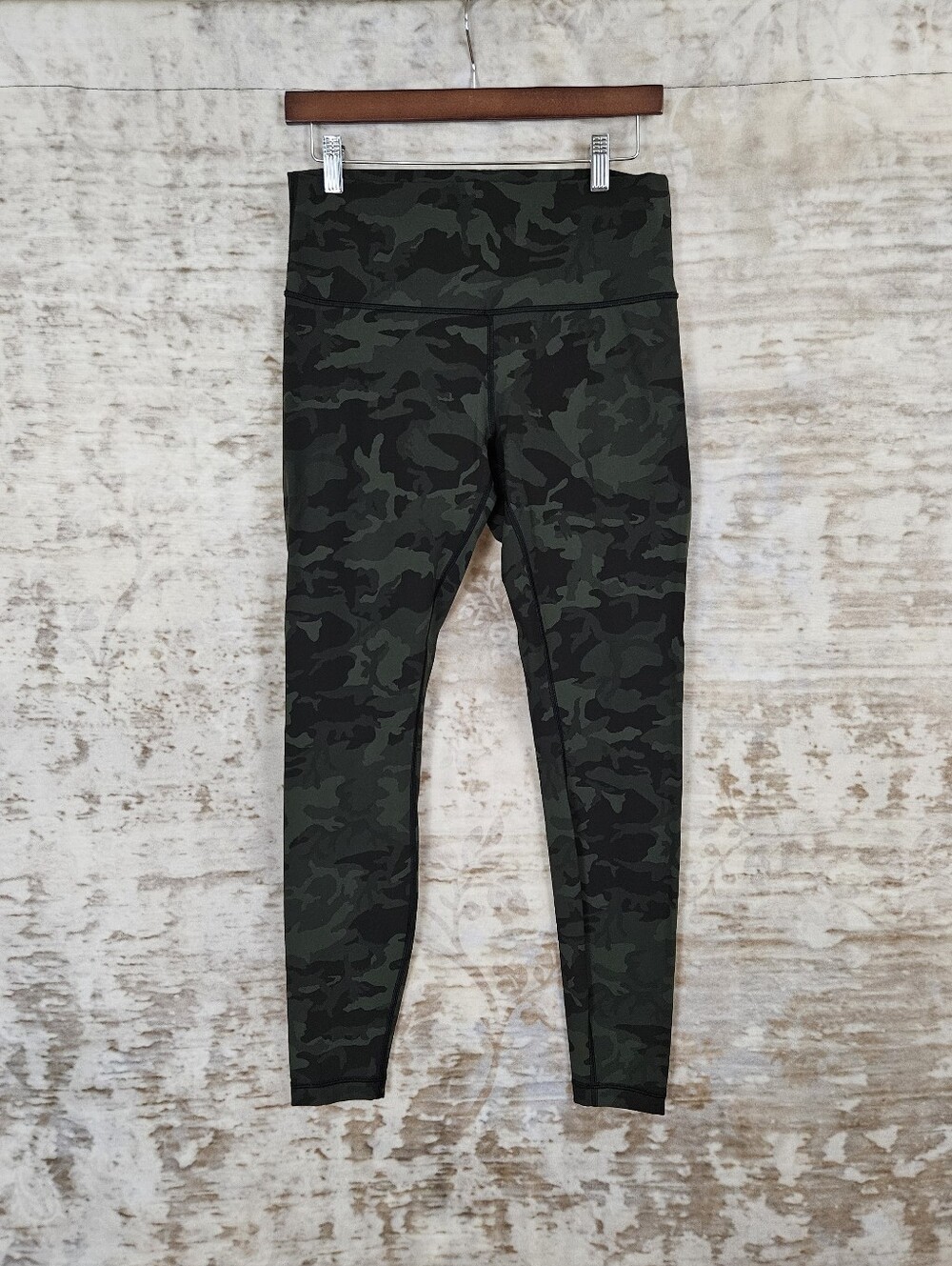 Lululemon Wunder Under High-Rise Leggings Full Length Camo Green Coal Size 10